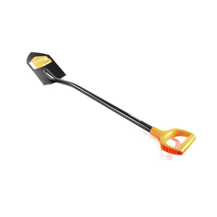 Fiskars Solid Bêche de jardinage pointue, poignée ergonomique avec bande de roulement  (131413)
