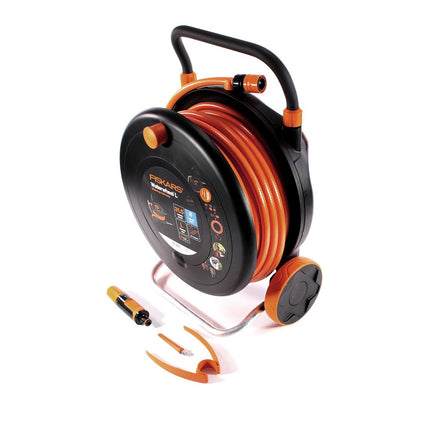 Fiskars Dévidoir à tuyau L, 30 m + Accessoires (1023644)