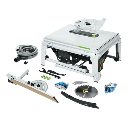 Festool TKS 80 EBS Scie circulaire sur table, 254 mm, 2200 watts + Cartouche KT-TKS 80 avec technologie SawStop (575851) (575781)