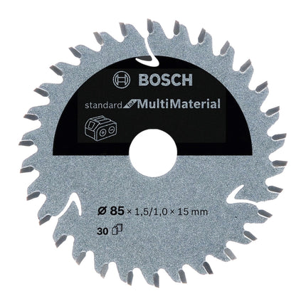 Scie circulaire sans fil Bosch GKS 12V-26 Professional 12 V 85 mm + 2x batteries 6,0 Ah + chargeur + lame de scie + L-Boxx