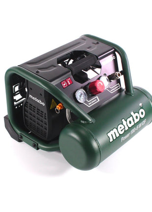 Metabo Power 180-5 W OF Kompressor 8 bar 1,1 kW + Spiralschlauch 7,5 m + Blaspistole + Reifenfüller