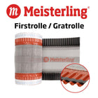 Meisterling Rouleau d'arêtier / Closoir de faîtage 320 mm x 5 m, 4 pcs. - PET anti-UV haute performance, non-tissé - bande centrale en tissu, noir (4x 012100000400)