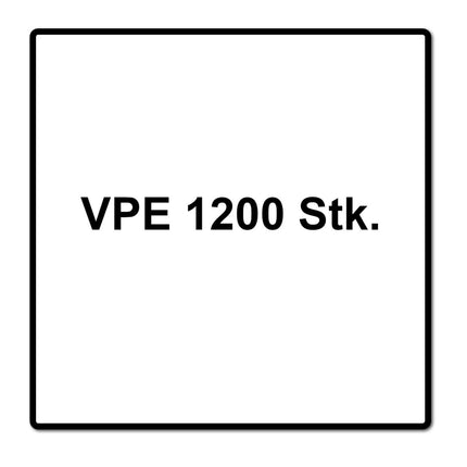 Meisterling Vis pour terrasse 90° 5x60 mm, 1200 pcs., tête fraisée, filetage Torx 2/3, acier inoxydable VA (6x 010010000021)