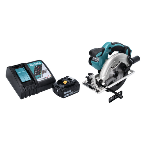 Sierra circular a batería Makita DSS 611 RG1 18 V 165 mm + 1x batería 6,0 Ah + cargador