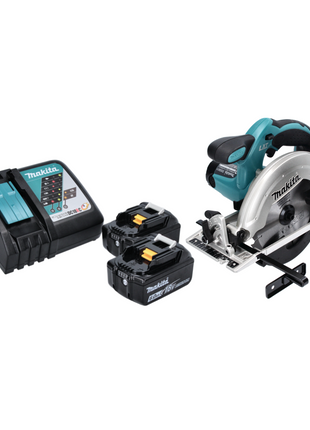 Makita DSS 611 RG Scie circulaire sans fil 18 V 165 mm + 2x Batteries 6,0 Ah + Chargeur