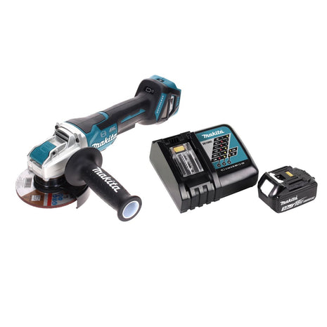 Smerigliatrice angolare a batteria Makita DGA 519 RF1 18 V 125 mm Brushless X-Lock + 1x batteria ricaricabile 3,0 Ah + caricatore