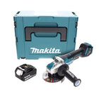 Amoladora angular a batería Makita DGA 519 F1J 18 V 125 mm sin escobillas X-Lock + 1x batería 3,0 Ah + Makpac - sin cargador