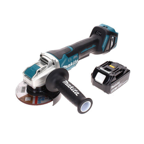 Makita DGA 519 M1 Smerigliatrice angolare a batteria 18 V 125 mm Brushless X-Lock + 1x batteria 4,0 Ah - senza caricabatterie