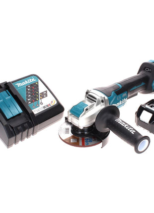 Makita DGA 519 RM1 Akku Winkelschleifer 18 V 125 mm Brushless X-Lock + 1x Akku 4,0 Ah + Ladegerät