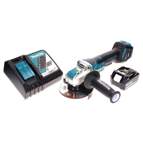 Makita DGA 519 RM1 Meuleuse d'angle sans fil 18 V 125 mm Brushless X-Lock + 1x batterie 4,0 Ah + chargeur