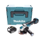 Makita DGA 519 T1J Meuleuse d'angle sans fil 18 V 125 mm Brushless X-Lock + 1x batterie 5,0 Ah + Makpac - sans chargeur