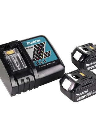 Makita DGA 519 RG Meuleuse d'angle sans fil 18 V 125 mm Brushless X-Lock + 2x batterie 6,0 Ah + chargeur