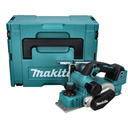 Makita DKP 181 Zj Rabot sans fil 82 mm, 18 V, sans balai + Makpac - sans batterie, sans chargeur