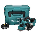Makita DKP181F1J Rabot sans fil 82mm 18V Brushless + 1x Batterie 3,0 Ah + Coffret Makpac - sans chargeur