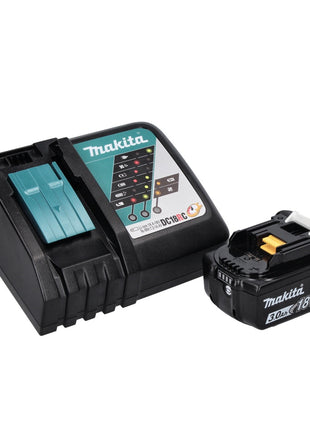 Makita DKP181RF1J Rabot sans fil 82mm 18V Brushless + 1x Batterie 3,0 Ah + Chargeur + Coffret Makpac