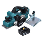 Makita DKP 181 T1 Akku Hobel Falzhobel 82 mm 18 V Brushless + 1x Akku 5,0 Ah - ohne Ladegerät