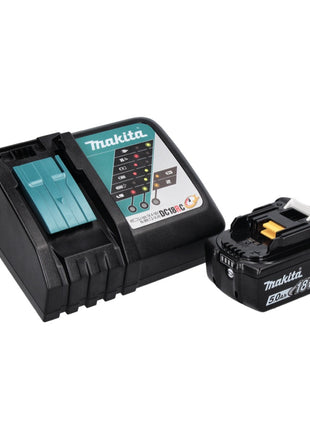 Makita DKP181RT1J Rabot sans fil 82mm 18V Brushless + 1x Batterie 5,0 Ah + Chargeur + Coffret Makpac