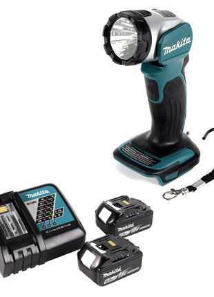 Makita DML 802 RG lampe sans fil pour batterie 14,4 et 18 V + 2x batterie 6,0 Ah + chargeur