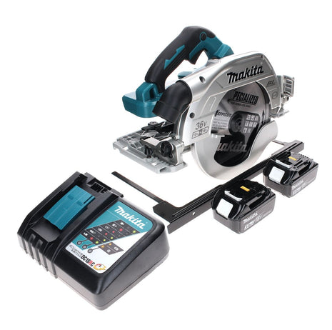 Makita DHS 900 RF2 Akku Handkreissäge 36 V ( 2x 18 V ) 235 mm Brushless + 2x Akku 3,0 Ah + Ladegerät