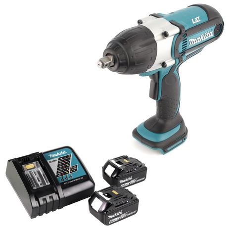 Makita DTW 450 RG Atornillador de impacto inalámbrico 18 V 440 Nm 1/2" + 2x baterías 6,0 Ah + cargador