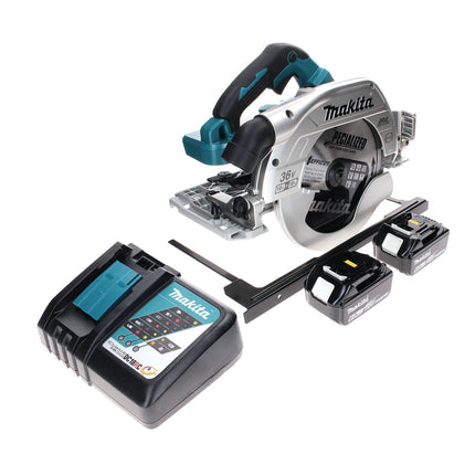 Makita DHS 900 RG2 Scie circulaire sans fil 36 V (2x 18 V) 235 mm brushless + 2x Batteries 6,0 Ah + Chargeur