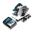 Sierra circular a batería Makita DHS 900 RG2 36 V (2x 18 V) 235 mm sin escobillas + 2x batería 6,0 Ah + cargador