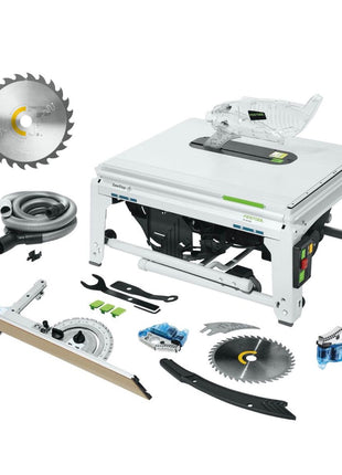 Festool TKS 80 EBS Scie circulaire sur table 254 mm, 2200 watts + Lame de scie circulaire WOOD RIP CUT PW24 + Cartouche KT-TKS 80 (575851) (575974) (575781)