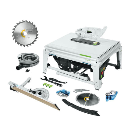 Festool TKS 80 EBS Scie circulaire sur table 254 mm, 2200 watts + Lame de scie circulaire WOOD RIP CUT PW24 + Cartouche KT-TKS 80 (575851) (575974) (575781)
