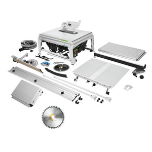 Festool TKS 80 EBS Set Scie circulaire de table 2200 Watt 254 mm ( 575828 ) + lame de scie circulaire universelle W40 ( 575975 )