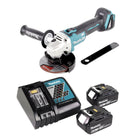 Makita DGA 506 RG Meuleuse d'angle sans fil 18 V 125 mm Brushless + 2x Batteries 6,0 Ah + Chargeur