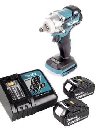 Makita DTW 285 RG Atornillador de impacto inalámbrico 18 V 280 Nm 1/2" sin escobillas + 2x baterías 6,0 Ah + cargador