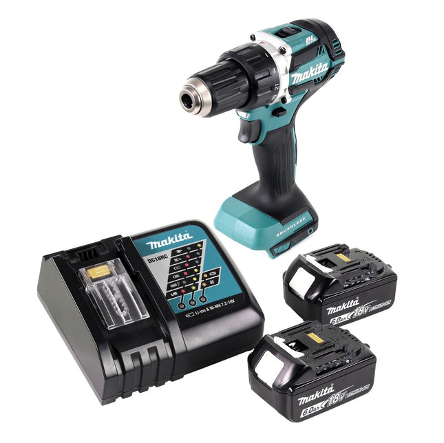 Makita DDF 484 RG Perceuse-visseuse sans fil 18 V 54 Nm + 2x batterie 6,0 Ah + chargeur