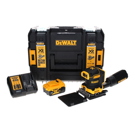 DeWalt DCW 200 P1 Akku Vibrationsschleifer 18 V 108x115 mm + 1x Akku 5,0 Ah + Ladegerät + TSTAK - Toolbrothers