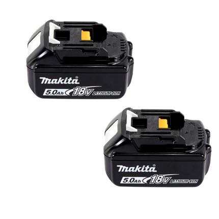 Makita DGA 900 TK Meuleuse d'angle sur batterie 36 V (2x 18 V) 230 mm sans balais + 2x batterie 5,0 Ah + coffret - sans chargeur