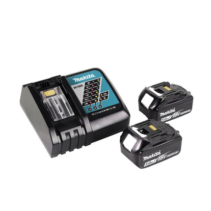 Makita DGA 900 RTK Meuleuse d'angle sur batterie 36 V (2x 18 V) 230 mm sans balais + 2x batterie 5,0 Ah + chargeur + coffret