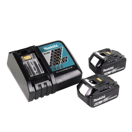 Makita DGA 900 RGK Meuleuse d'angle sur batterie 36 V (2x 18 V) 230 mm sans balais + 2x batterie 6,0 Ah + chargeur + coffret