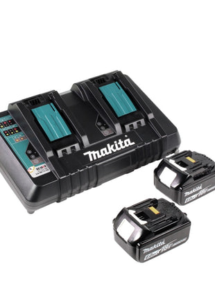 Makita DGA 900 PGK Meuleuse d'angle sur batterie 36 V (2x 18 V) 230 mm sans balais + 2x batterie 6,0 Ah + double chargeur + mallette