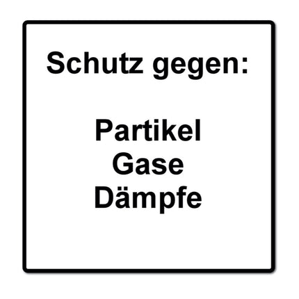 Dräger X-plore 3500 Masque de protection respiratoire, Demi-masque pour filtre à baïonnette taille M + 2x X-plore A2 Filtre à gaz ( 6738873 )