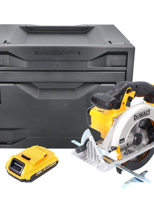 DeWalt DCS 391 ND Scie circulaire sans fil 18 V 165 mm + 1x Batterie 2,0 Ah + Coffret D-Box - sans chargeur