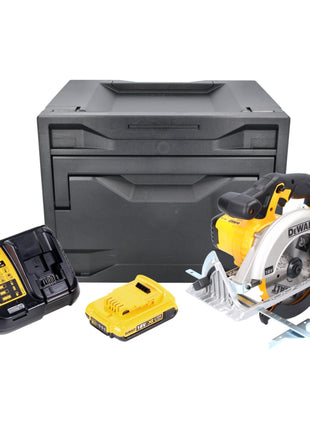 DeWalt DCS 391 D1D Scie circulaire sans fil 18 V 165 mm + 1x Batterie 2,0 Ah + Chargeur + Coffret D-Box