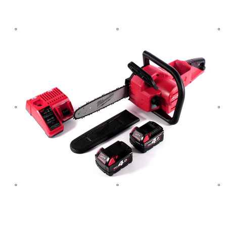 Tronçonneuse à batterie Milwaukee M18 FCHSC-402C 18 V 30 cm sans balai + 2x batteries 4,0 Ah + chargeur