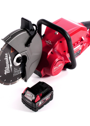 Tronçonneuse à batterie Milwaukee M18 FCOS230-501 18 V 230 mm sans balais + 1x batterie 5,0 Ah - sans chargeur