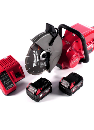 Milwaukee M18 FCOS230-502C Akku Trennschleifer 18 V 230 mm Brushless + 2x Akku 5,0 Ah + Ladegerät