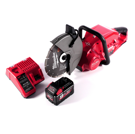 Amoladora de corte a batería Milwaukee M18 FCOS230-901C 18 V 230 mm sin escobillas + 1x batería 9,0 Ah + cargador