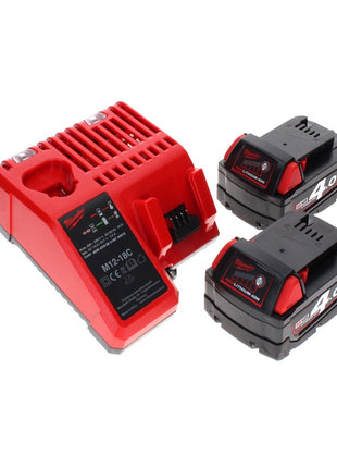 Milwaukee M18 JSR DAB+-402C Radio de chantier sur batterie / secteur 18 V + 2x batteries 4,0 Ah + chargeur