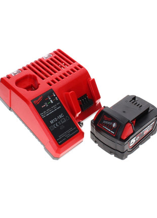 Taille-haie à batterie Milwaukee M18 CHT-501C 18 V 610 mm sans balai + 1x batterie 5,0 Ah + chargeur