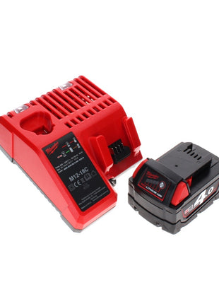 Cloueur à batterie Milwaukee M18 FFN-401C 18 V 50 - 90 mm sans balais + 1x batterie 4,0 Ah + chargeur + coffret