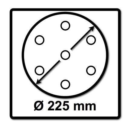 Festool STF D225/128 Schleifscheibe Granat P120 225 mm 50 Stk. ( 2x 205657 ) für Langhalsschleifer PLANEX - Toolbrothers