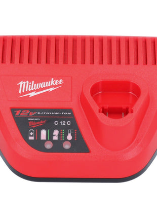 Milwaukee M12 NRG-602 Starter Set 2x 12 V 6,0 Ah Li-Ion Akku + C12 C Ladegerät - Toolbrothers