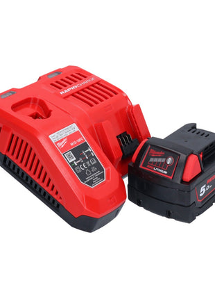 Marteau combiné à batterie Milwaukee M18 CHX-501 18 V 2,5 J SDS plus brushless + 1x batterie 5,0 Ah + chargeur